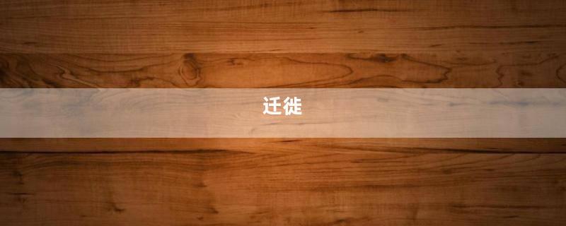 迁徙