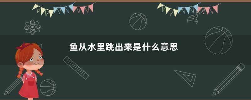 鱼从水里跳出来是什么意思